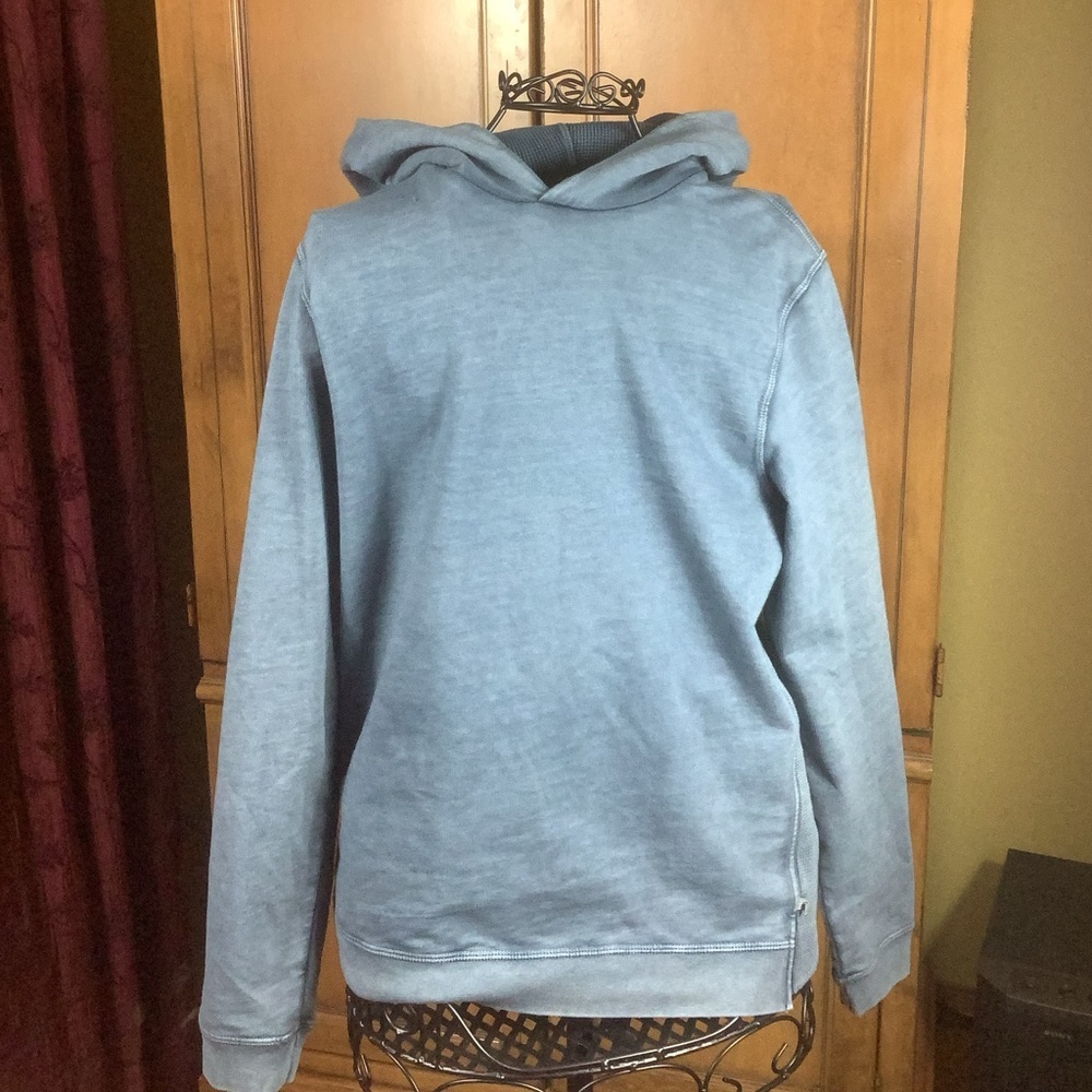Men’s Adrianne Goldschmied Blue textured Sweatshirt Size Medium - Picture 2 of 9